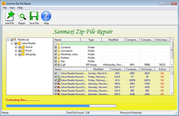 Zip File Repair Software screenshot