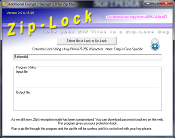 Zip Lock screenshot