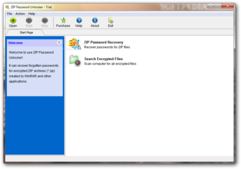 ZIP Password Unlocker screenshot