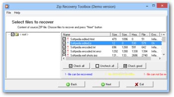 Zip Recovery Toolbox screenshot 3