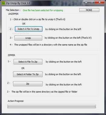 Zip Unzip by Click screenshot