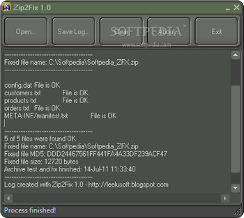 Zip2Fix screenshot
