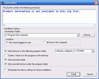 ZipInstaller screenshot 2