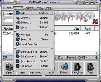 ZipItFast! screenshot 2