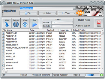 ZipItFree screenshot
