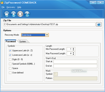 ZipPassword COMEBACK screenshot 3