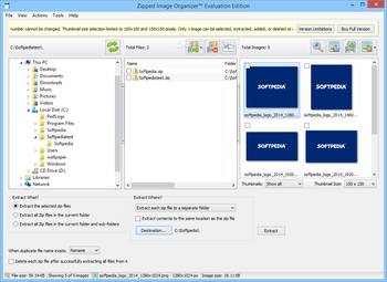 Zipped Image Organizer screenshot