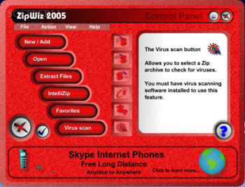 ZipWiz 2005 screenshot