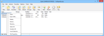 ZipX screenshot 2