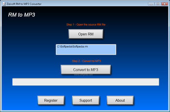 Zizisoft RM to MP3 Converter screenshot