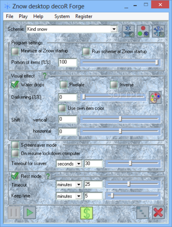 Znow desktop decoR Forge screenshot