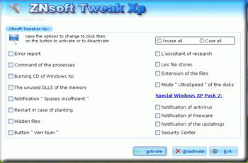 ZNsoft Optimizer Xp screenshot 2