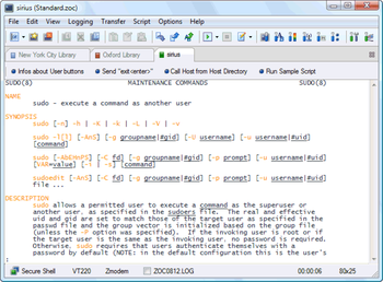 ZOC Terminal V7 (SSH Client and Telnet) screenshot