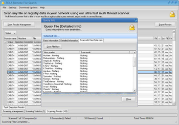 ZOLA Remote File Search screenshot