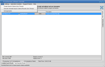 ZOLA Remote Software Uninstall screenshot 3