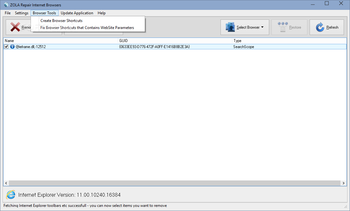 ZOLA Repair Internet Browsers screenshot 3