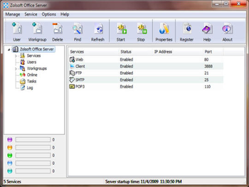 Zolsoft Office Server Enterprise Edition screenshot