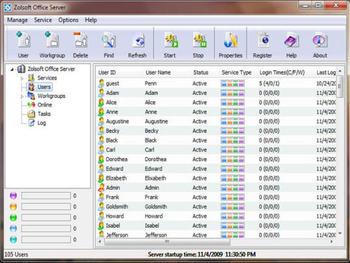 Zolsoft Office Server Enterprise Edition screenshot 2