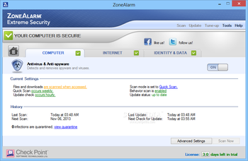 ZoneAlarm Extreme Security screenshot 4