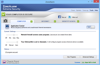 ZoneAlarm Extreme Security screenshot 5