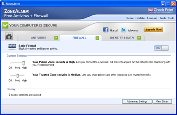ZoneAlarm Free Antivirus + Firewall screenshot 5
