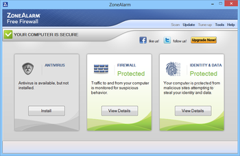 ZoneAlarm Free Firewall screenshot