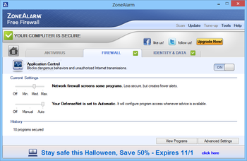 ZoneAlarm Free Firewall screenshot 4