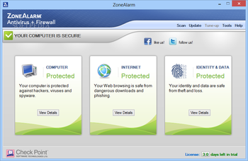 ZoneAlarm Pro Antivirus + Firewall screenshot