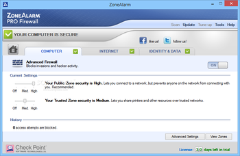 ZoneAlarm Pro Firewall screenshot 3