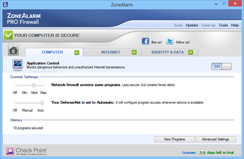 ZoneAlarm Pro Firewall screenshot 4