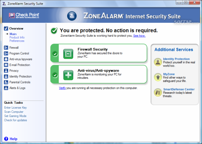 zonealarm blue screen windows 7