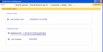 ZoneProtect AntiSpyware screenshot
