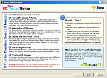 Zoner 3D Photo Maker screenshot 2