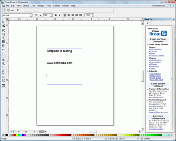 Zoner Draw screenshot