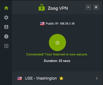 ZoogVPN screenshot