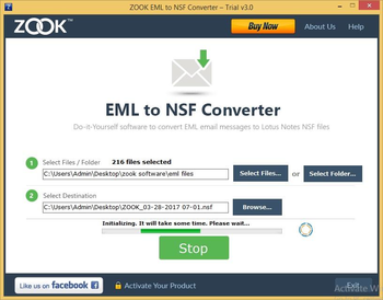 ZOOK EML to NSF Converter screenshot 2