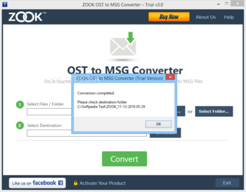 ZOOK OST to MSG Converter screenshot 3