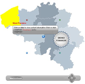 Zoom Map of Belgium screenshot 2