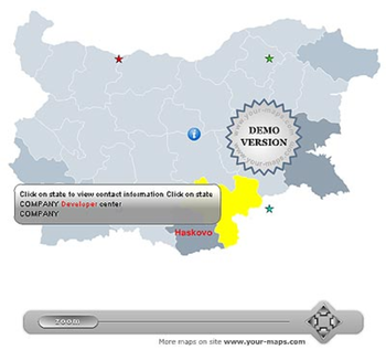 Zoom Map of Bulgaria screenshot