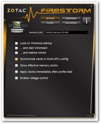 ZOTAC FireStorm screenshot 5
