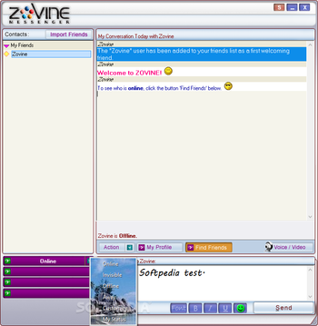 Zovine Messenger screenshot 4