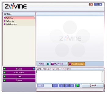Zovine screenshot