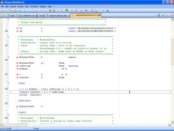 z/Scope Workbench Code Editor screenshot 2