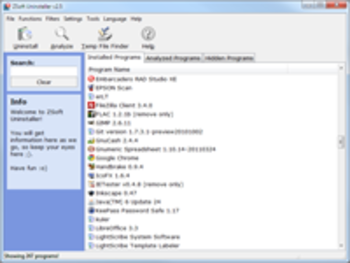 ZSoft Uninstaller Portable screenshot
