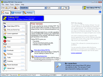 Zultrax P2P screenshot