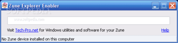Zune Explorer Enabler screenshot