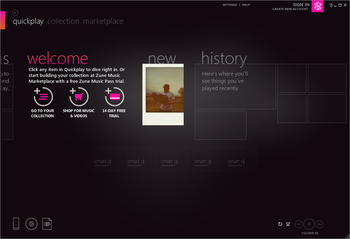 Zune Software screenshot