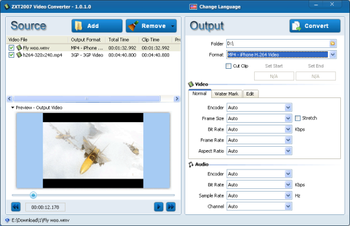 ZXT2007 Video Converter screenshot
