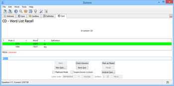 Zyzzyva screenshot 10
