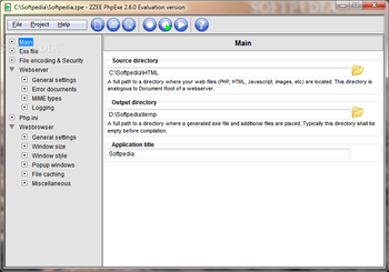 ZZEE PHPExe screenshot